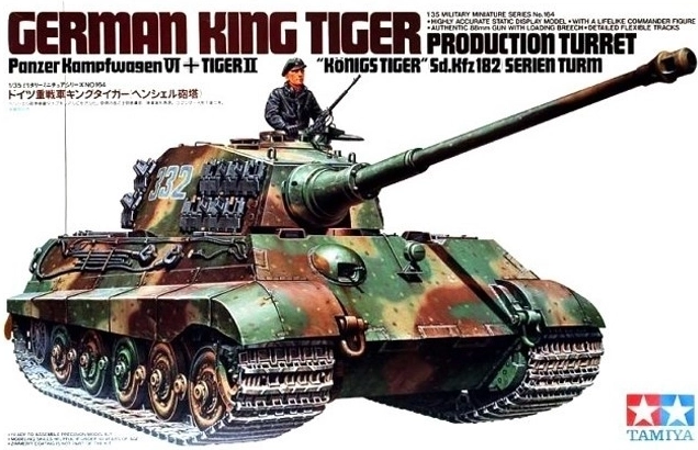 Plastic model tank King Tiger om te lijmen