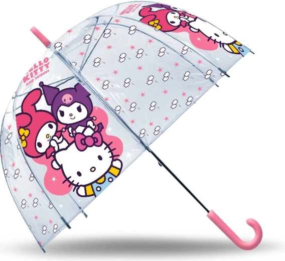 transparante handmatige Hello Kitty-paraplu