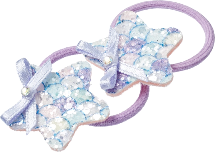 Souza! haarelastiekjes Zuse met paarse ster - 2 stuks
