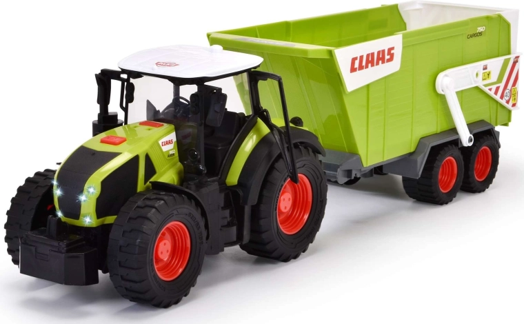 Realistische Claas-tractor met aanhanger