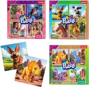 Puzzel 4-in-1 voor de allerkleinsten