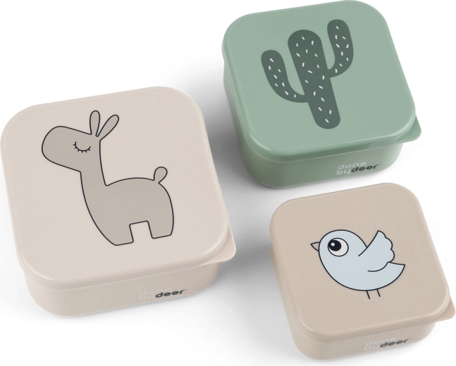 Done by Deer set snackdoosjes Lalee zandmix 3 stuks