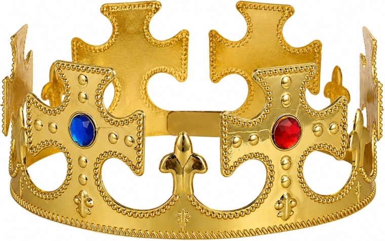 Gouden koninklijk design met edelstenen