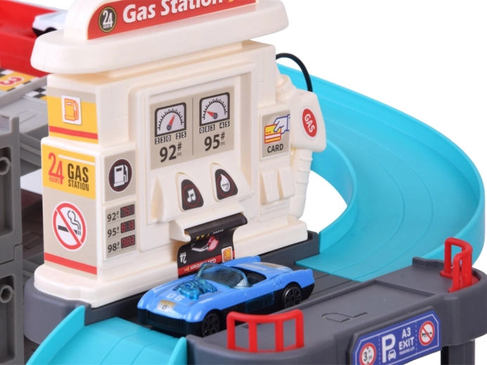 Tankstation met licht en geluid