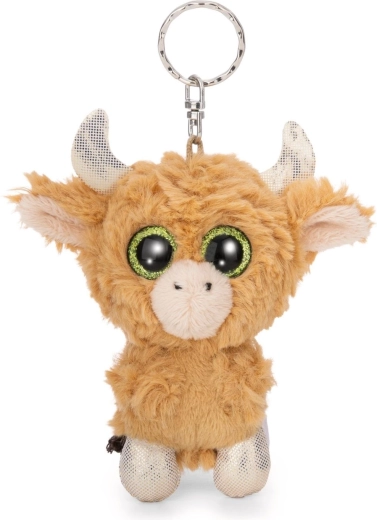 Glubschis pluchen sleutelhanger Schotse hooglandrund Shug 9 cm - 1 stuk