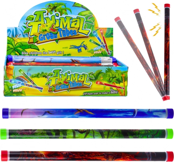 Akoestische buis dinosaurussen 40 cm met lichteffecten