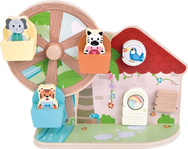 Interactief huisje met deurtjes