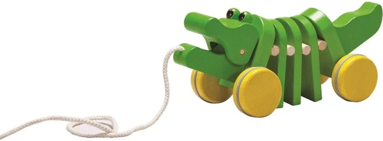 Bij het trekken “danst” hij en klappert ritmisch