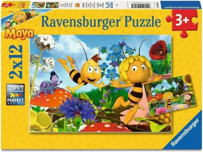Ravensburger puzzel wereld van Maya de Bij 2x12 stukjes