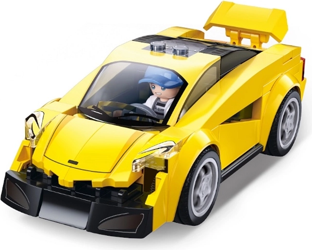 Sluban Metropolis gele raceauto