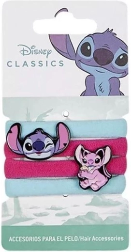 Set haarelastiekjes Lilo en Stitch (4 stuks)