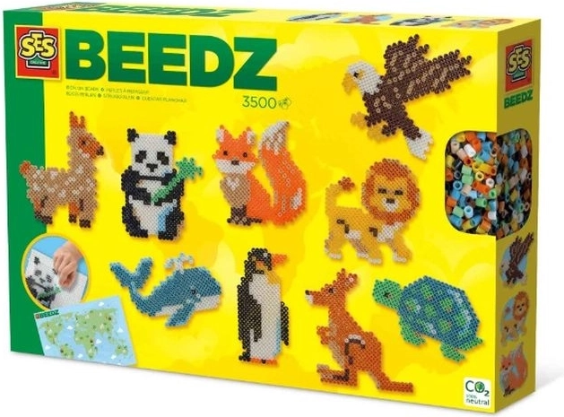 SES Creative Beedz wereld van dieren – strijkkralen 3500 stuks