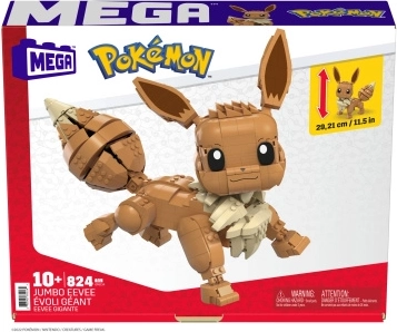 bouwset MEGA POKÉMON jumbo Eevee 28 cm (824 onderdelen)