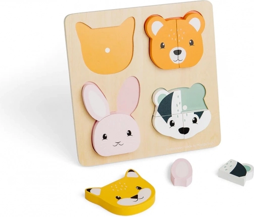 Houten inlegpuzzel met tellen Bigjigs Toys