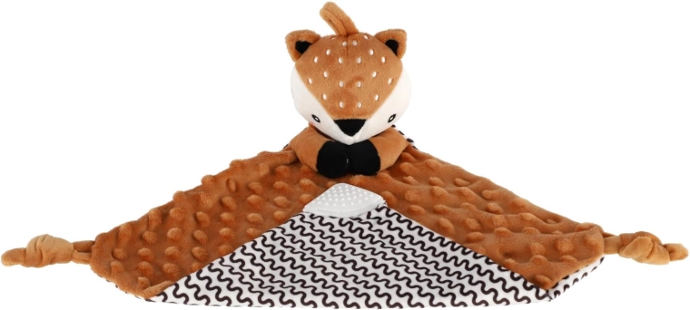 Zachte minky met 3D stipjes voor rustig inslapen