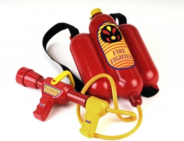 Brandweer-rugzak met waterpistool KLEIN