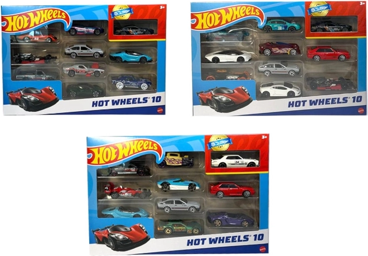 Hot Wheels set van 10 autootjes