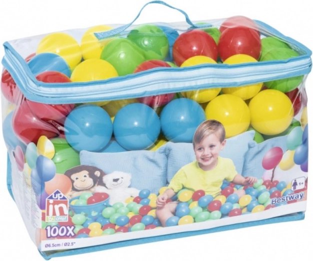 100 ballen in een praktische tas