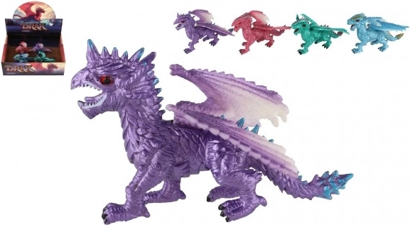 Teddies drakenfiguur – mix kleuren, 10 cm