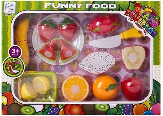 Fruit – snijset met accessoires - 1 stuk