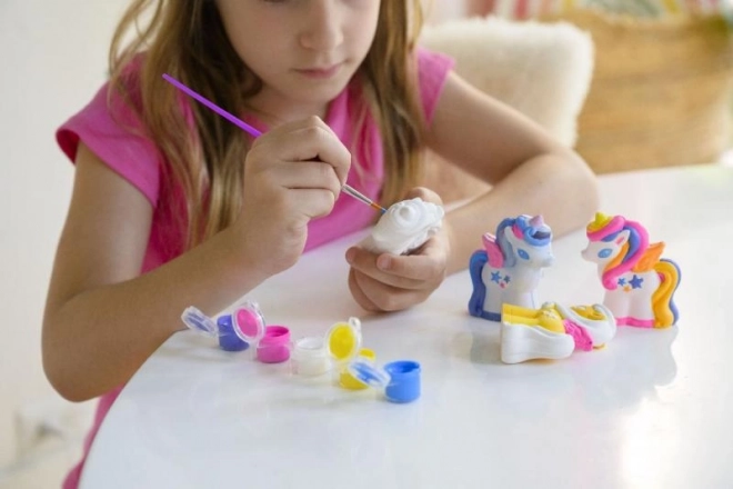 glinzen en schilder je eigen 3D eenhoorn van 4M