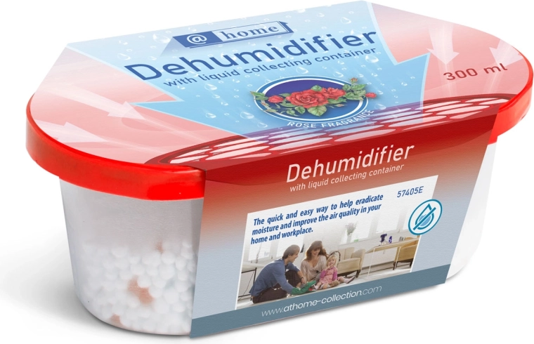Vochtvanger met opvangbak voor vloeistof met rozengeur 300 ml
