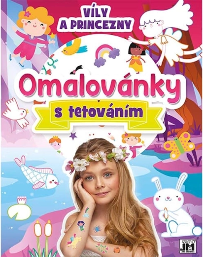 Kleurboek met tatoeages Feeën en prinsessen