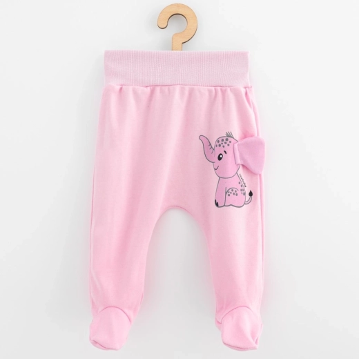 Baby katoenen half-schoentjes New Baby Happy Elephant roze