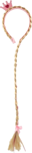 Lange blonde vlecht voor een onmiddellijke transformatie