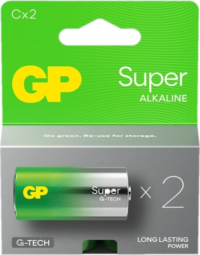 Alkalinebatterij C LR14 GP Super, 2 st.