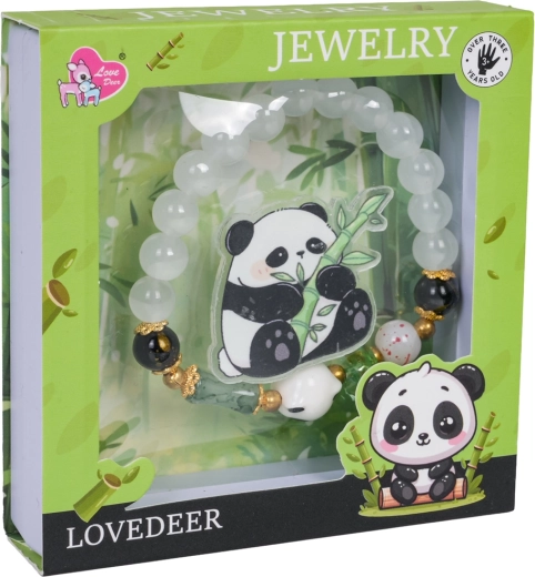 Kindersieradenset Panda met witte armband