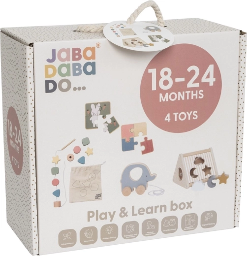 Praktische box met 4 ontwikkelingsactiviteiten