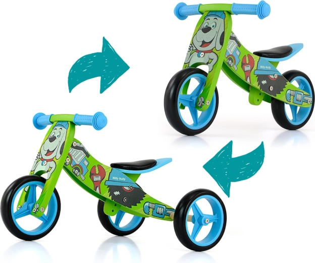 Driewieler en loopfiets in één