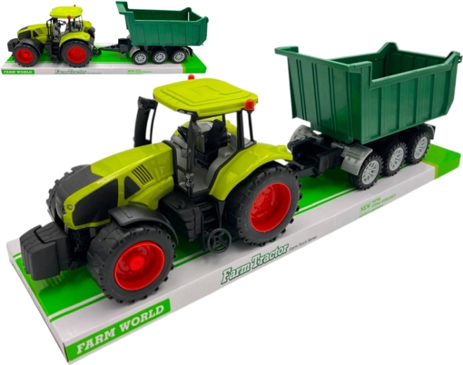Realistische tractor met aanhanger voor boerderijverhalen