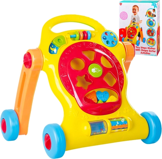 PlayGo loopwagen voor de eerste stapjes met vormensorteerder