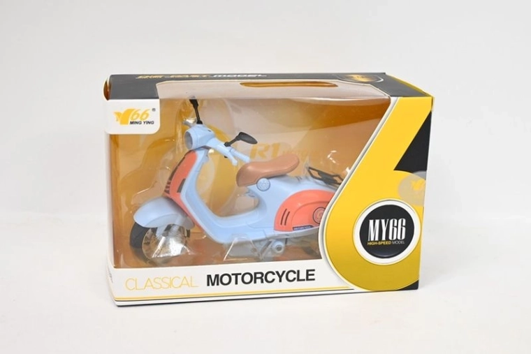 Retro kinderscooter met licht en geluid 16 cm (2 wielen)