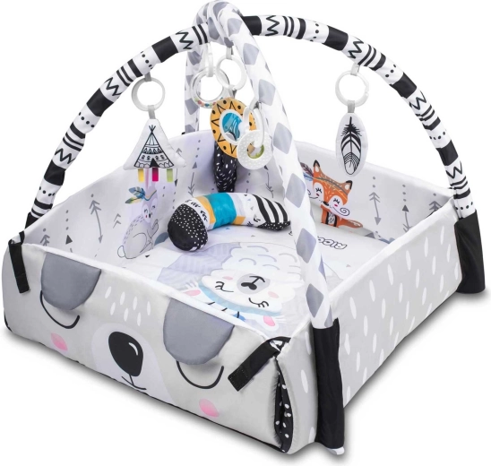 3-in-1: open speelmat, babynest en speelcentrum