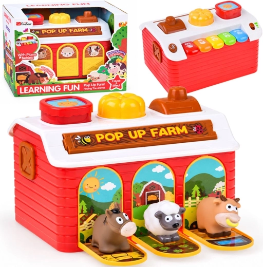 Interactieve educatieve boerderij met piano en dieren