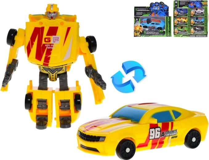 Racewagen-robot 11 cm – transformerend speelgoed voor kinderen