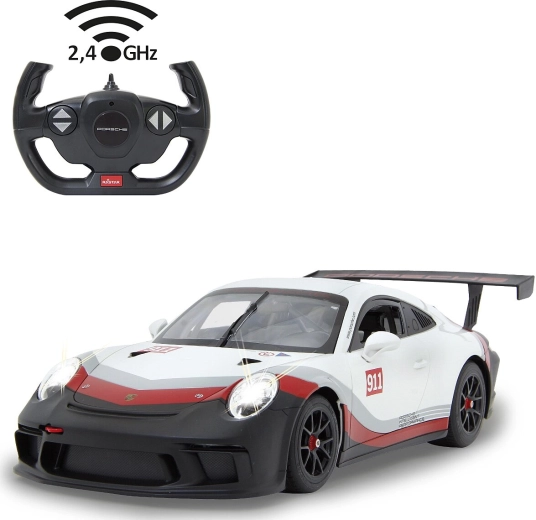 Jamara Porsche 911 GT3 Cup RC-auto met afstandsbediening 1:14 wit 2,4 GHz