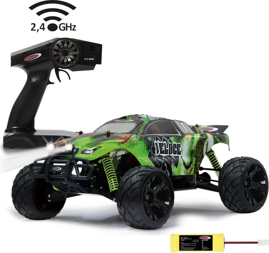 RC-monstertruck Jamara Veloce 4WD 1:10 met ledverlichting