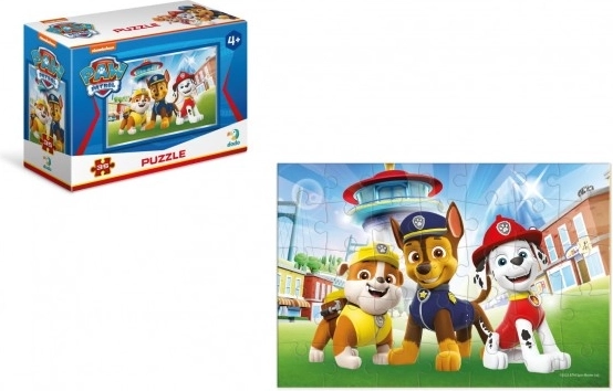 Minipuzzel Paw Patrol 35 stukjes in een doosje