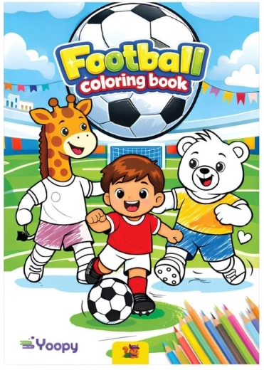 Voetbal kleurboek A4