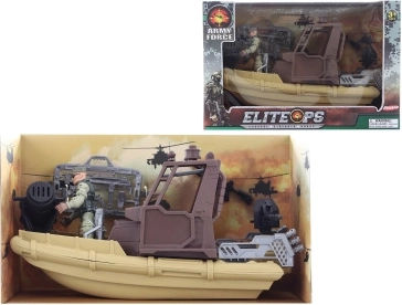 Oorlogsschip met soldaat en accessoires