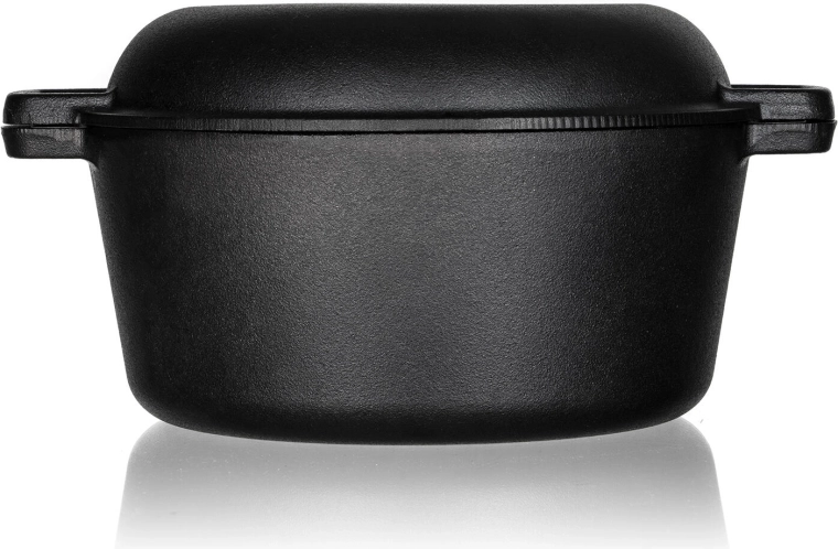 Massief gietijzer voor gelijkmatige warmte