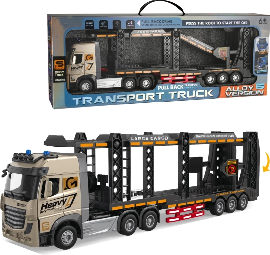 Metalen autotransporter 1:24