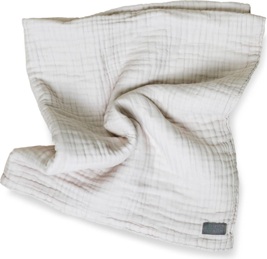 Vinter & Bloom mousseline deken Layered Organic dove grey