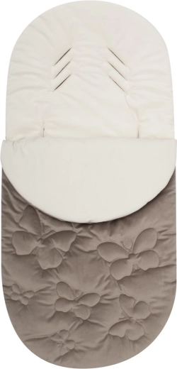 Kinder wintervoetenzak New Baby Butterfly ecru