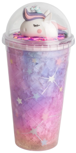 Beker met deksel en rietje Eenhoorn 480 ml