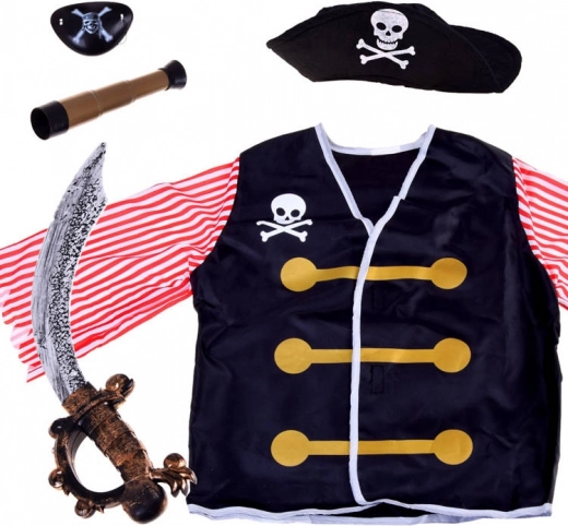 Kinder piratenkostuum met zwaard en accessoires
